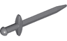 Minifigure, Weapon Sword, Greatsword Pointed with Thin Crossguard