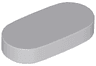 Tile, Round 1 x 2 Oval