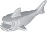 Shark Body with Debossed Gills