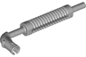 Vehicle, Exhaust Pipe with Technic Pin, Flat End and Pin with Round Hole