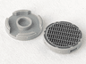 Tile, Round 2 x 2 with Bottom Stud Holder with Fine Mesh Grille Manhole Cover Pattern