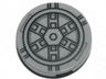 Tile, Round 2 x 2 with Bottom Stud Holder with Black SW TIE Bomber Pattern