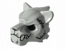 Minifigure, Headgear Mask Tiger with White Fangs, Fur, Purple Sinew Patches and Stitches Pattern