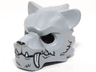 Minifigure, Headgear Mask Tiger with White Fangs and Black Fur Pattern
