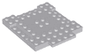 Brick, Modified 8 x 8 x 2/3 with 1 x 4 Indentations and 1 x 4 Plate
