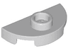 Plate, Round 1 x 2 Half with 1 Stud (Jumper)