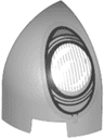 Slope, Curved 1 x 1 x 1 1/3 Corner Round with White and Silver Headlight Pattern Model Right Side