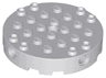 Brick, Round 6 x 6 with 4 Side Pin Holes and Center Hole