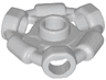 Minifigure, Weapon Holder Ring with 3 Bars and 3 Bar Holes (Ninjago Aeroblade Center) - Open Stud