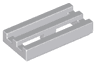Tile, Modified 1 x 2 Grille with Bottom Groove