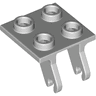 Plate, Modified 2 x 2 Thin with Plane Single Wheel Holder