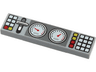 Tile 1 x 4 with 2 Gauges, Lever and White, Red and Yellow Buttons Pattern