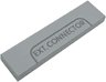 Tile 1 x 4 with Dark Bluish Gray 'EXT. CONNECTOR' and Outline Pattern