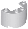 Cylinder Half 2 x 4 x 2 with 1 x 2 Cutout