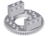 Technic Turntable 56 Tooth Extended Arms, Top