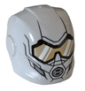 Minifigure, Headgear Helmet Armor Plates and Ear Protectors with Gold Goggles and Breathing Apparatus Pattern