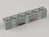 Brick 1 x 6 with Recycling Phrases and Stars Pattern