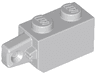 Hinge Brick 1 x 2 Locking with 1 Finger Vertical End