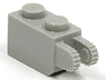 Hinge Brick 1 x 2 Locking with 2 Fingers Vertical End