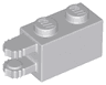 Hinge Brick 1 x 2 Locking with 2 Fingers Horizontal End