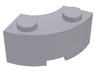 Brick, Round Corner 2 x 2 Macaroni with Stud Notch