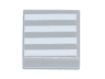 Tile 1 x 1 with 4 White Stripes Pattern