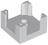 Container, Box 2 x 2 x 1 Half with Stud and 4 Corner Supports