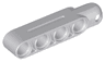 Technic, Steering Arm 5 x 1 with Tow Ball Socket Rounded, Chamfered, Type 2 - Groove on Top