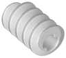 Technic, Gear Worm Screw, Long, Axle Opening Type II