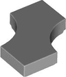 Tile, Modified 2 x 2 with 2 1 x 1 Curved Cutouts (Double Arrow)