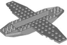Aircraft Fuselage 4 x 16 x 1 with 2 x 10 Recessed Center and 8 x 4 Wings with Cutaways, 9 Holes