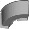 Panel 3 x 3 x 2 Corner Convex