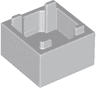 Container, Box 2 x 2 x 1 - Top Opening with Flat Inner Bottom