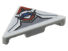 Tile, Modified 2 x 2 Triangular with Dark Blue, Dark Red and Dark Bluish Gray Armor Plates with Black Outlines (Redwing Drone) Pattern (Sticker) - Set 76292