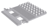 Duplo, Train Track Straight with 4 x 8 Plate on Side