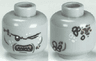 Minifigure, Head PotC Maccus Barnacles, One Eye Closed and Pointed Teeth Pattern