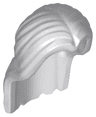 Minifigure, Hair Long, Parted in Center
