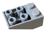 Slope, Inverted 33 3 x 2 with Flat Bottom Pin and Connections between Studs
