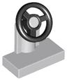 Vehicle, Steering Stand 1 x 2 with Black Steering Wheel