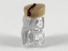 Minifigure, Hair Combo, Hat with Hair Long and Straight, Dark Tan Hat with Dark Brown Tassel Pattern