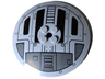 Dish 8 x 8 Inverted (Radar) - Solid Studs with TIE Fighter Hatch Pattern