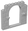 Door, Frame 1 x 8 x 6 Arched with Clips and Stone Profile