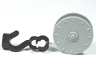 Duplo Winch Drum Narrow with White String and Black Thin Hook Fixed with Stud Holder