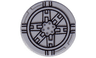 Tile, Round 2 x 2 with Black SW Tie Fighter Pattern