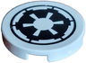 Tile, Round 2 x 2 with SW Imperial Logo Pattern