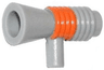 Minifigure, Utensil Loudhailer / Megaphone with Orange Stripe Pattern