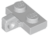 Hinge Plate 1 x 2 Locking with 1 Finger on Side with Bottom Groove