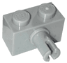 Brick, Modified 1 x 2 with Pin and Bottom Stud Holder