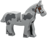 Horse with Dark Bluish Gray Spots and Covered Eyes Pattern