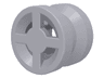 Wheel  8mm D. x 6mm